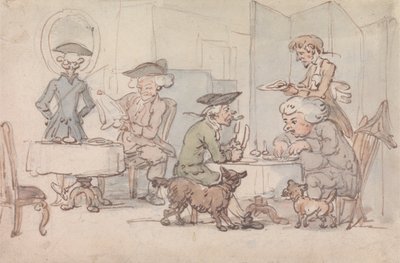 チョップショップでのディナー 作： Thomas Rowlandson